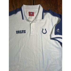 Vintage NFL Indianapolis Colts Polo Shirt Men's XL Retro 90s